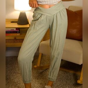 Women's Linen Mint Pants